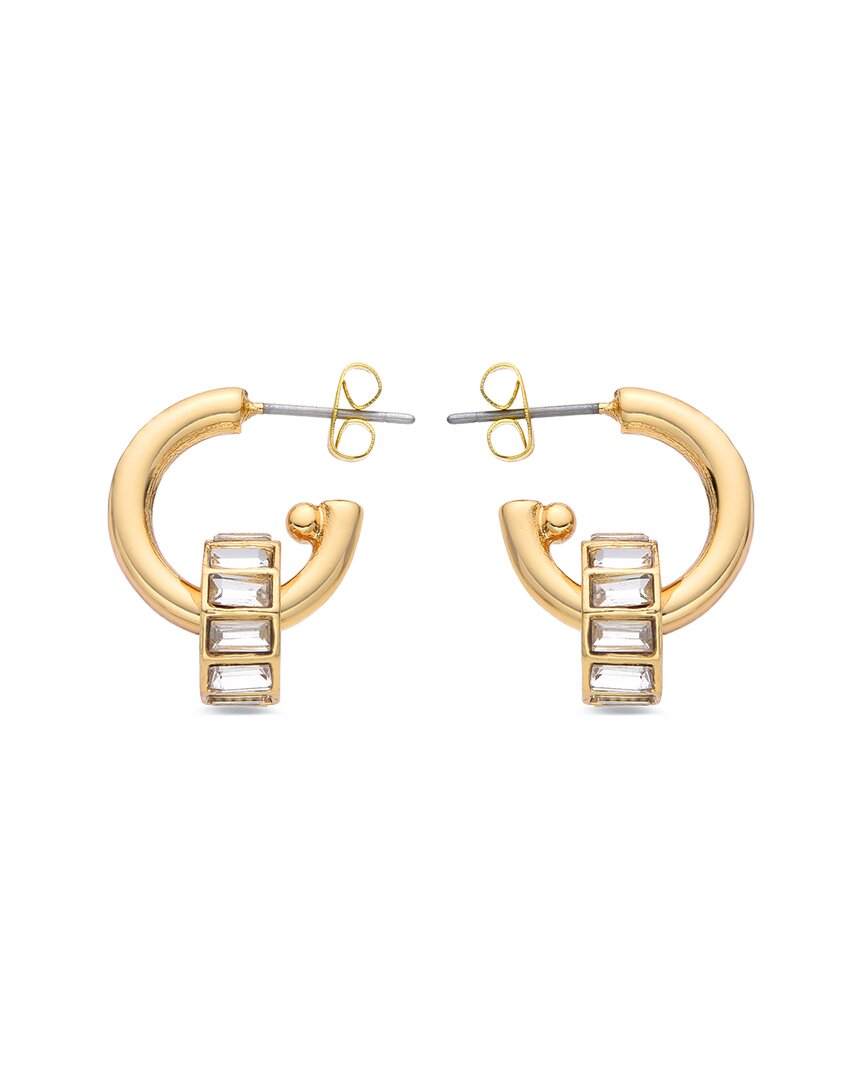 Eye Candy La Cz Claire Half Loop Earrings
