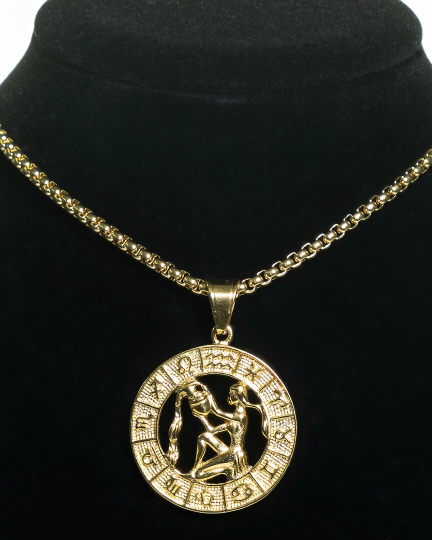 Jean Claude Zodiac Collection Aquarius Pendant Necklace