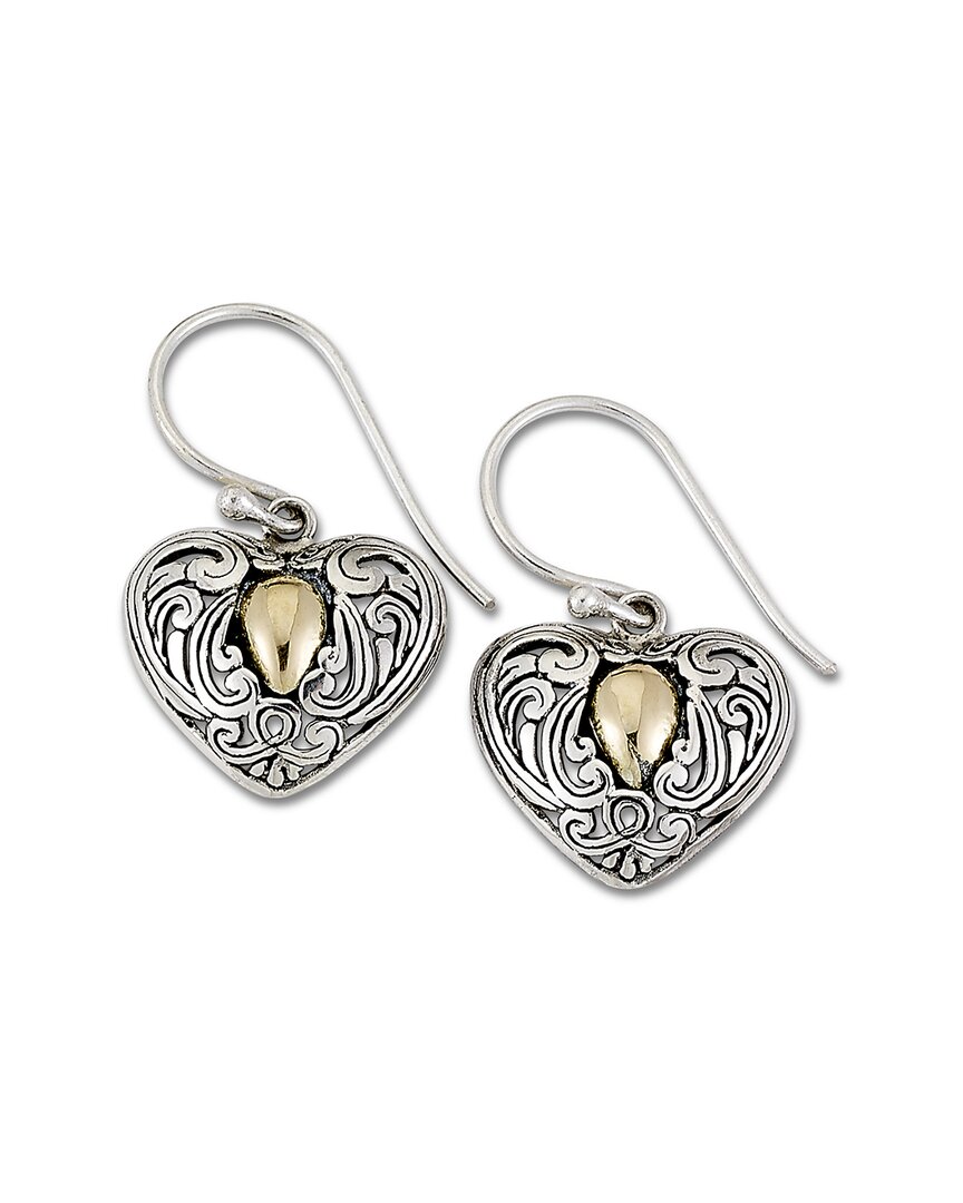 Samuel B. 18k Over Silver Heart Earrings