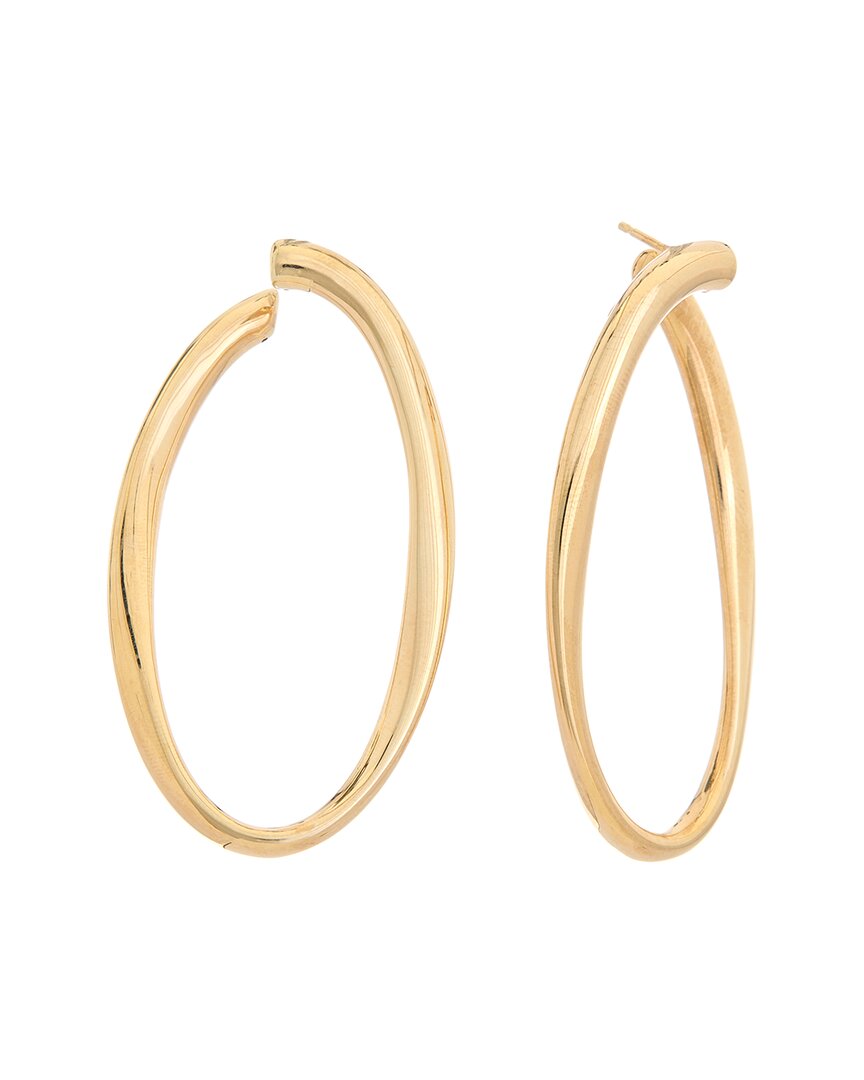 Shop Lana Jewelry 14k Skinny Graduating Front To Back Hoops In Gold
