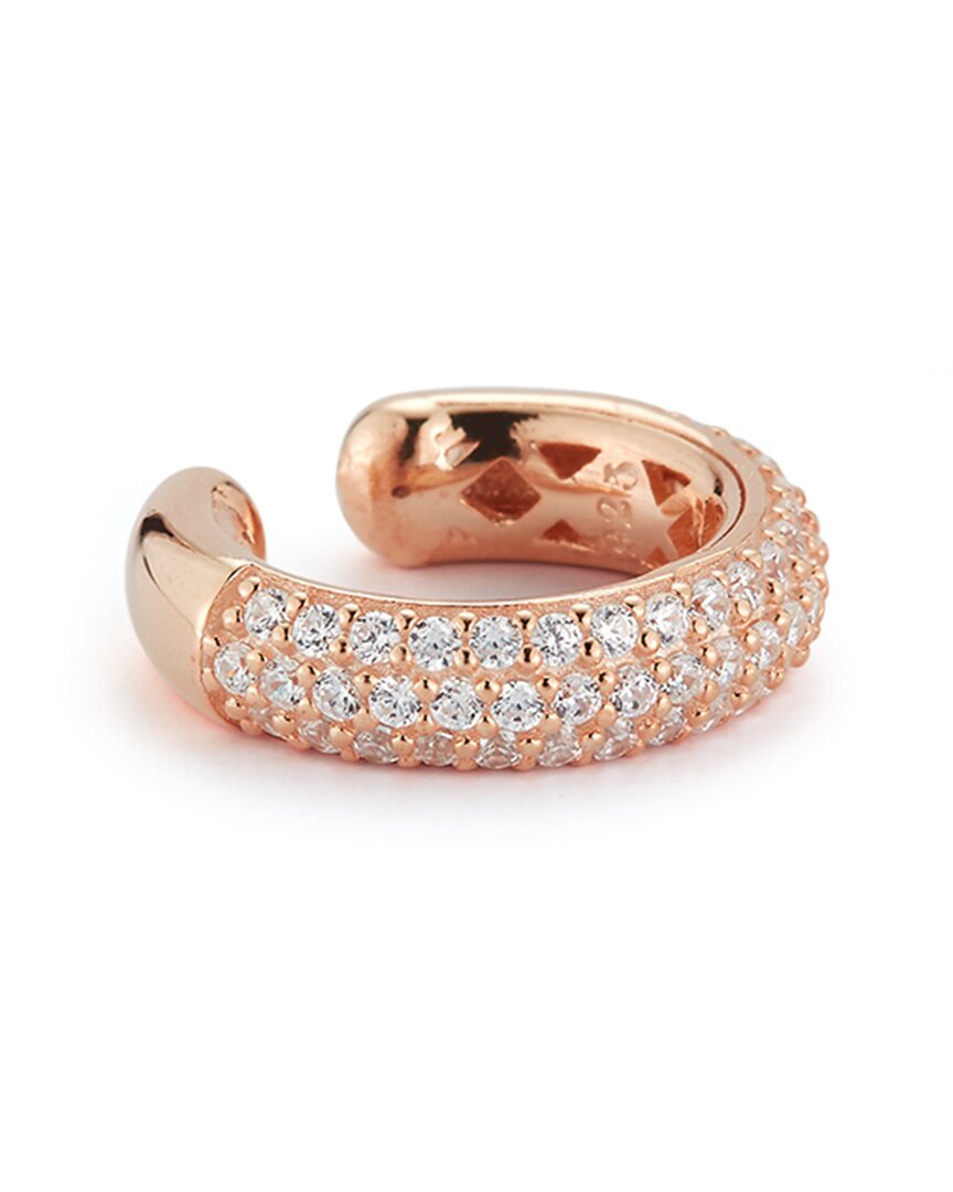 Glaze Jewelry 14k Rose Gold Vermeil Cz Ear Cuff