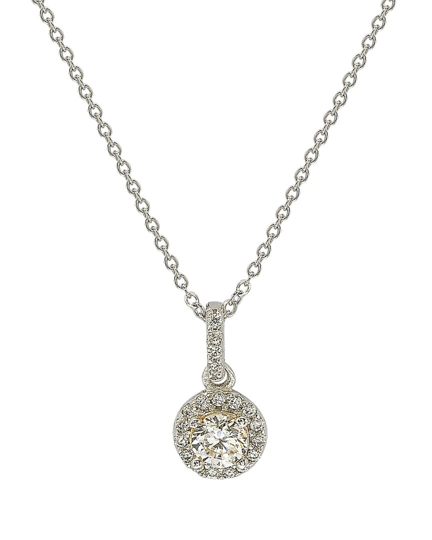 Suzy Levian 14k 0.35 Ct. Tw. Diamond Pendant Necklace