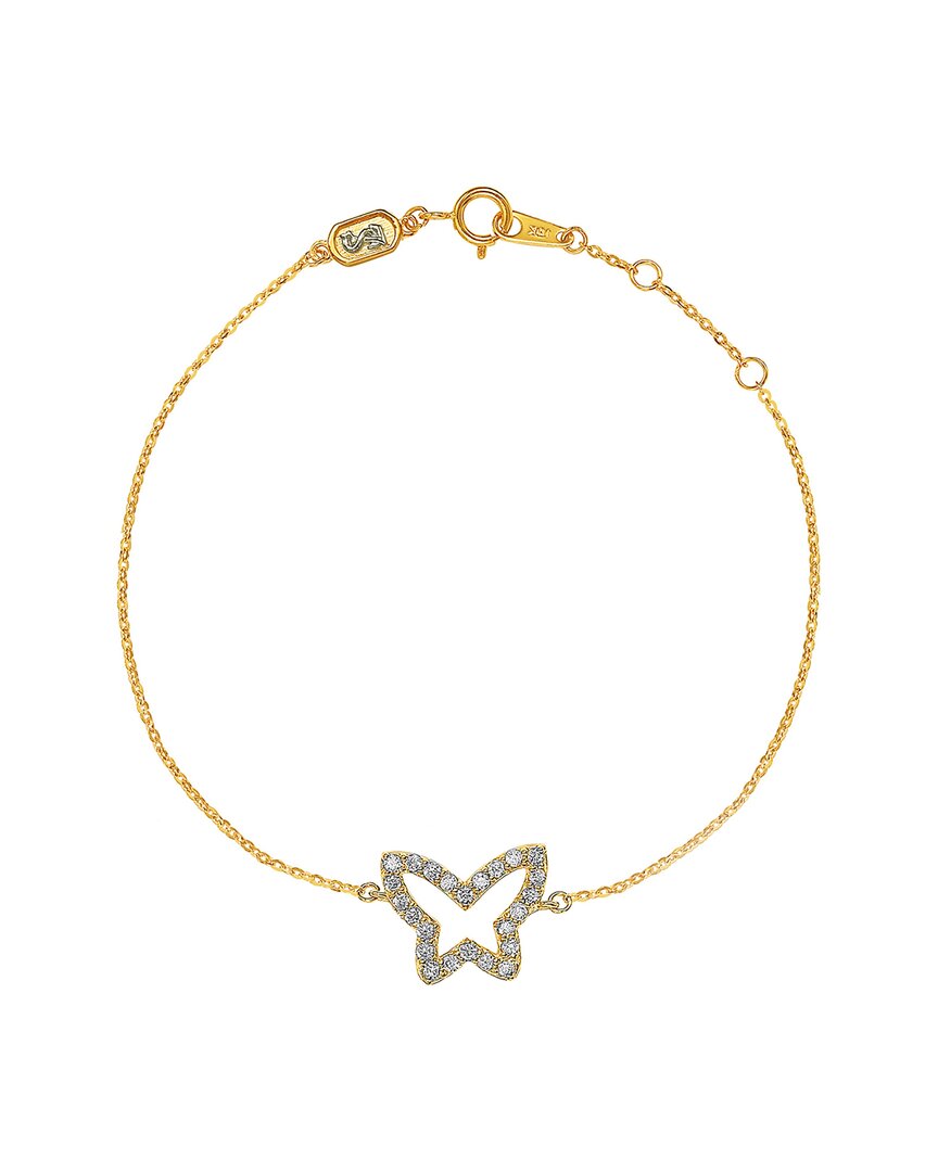 Suzy Levian 14k 0.30 Ct. Tw. Diamond Bracelet