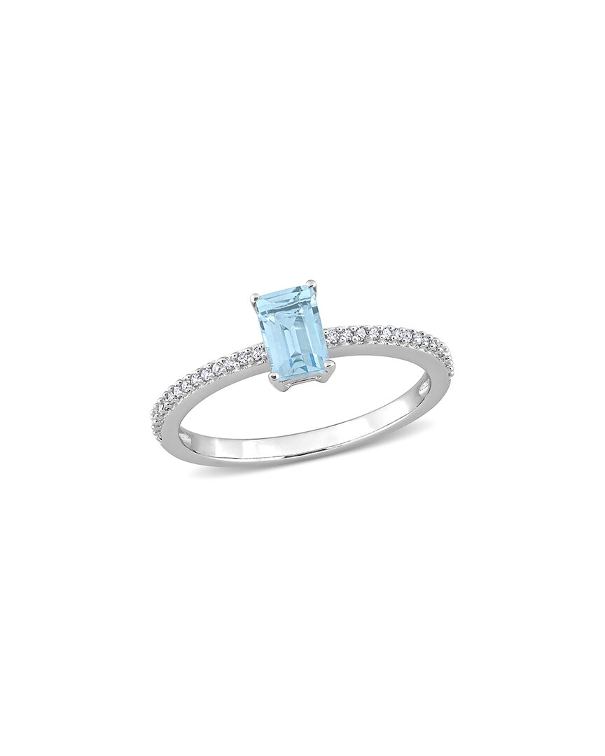 Rina Limor Dnu 0 Units Sold  10k 0.79 Ct. Tw. Diamond & Blue Topaz Ring