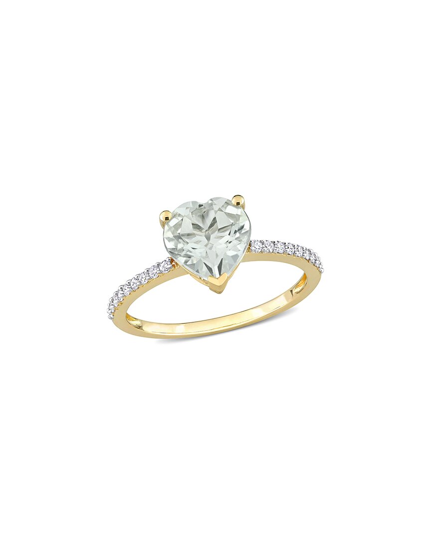 Rina Limor 14k 1.79 Ct. Tw. Diamond & Green Amethyst Ring