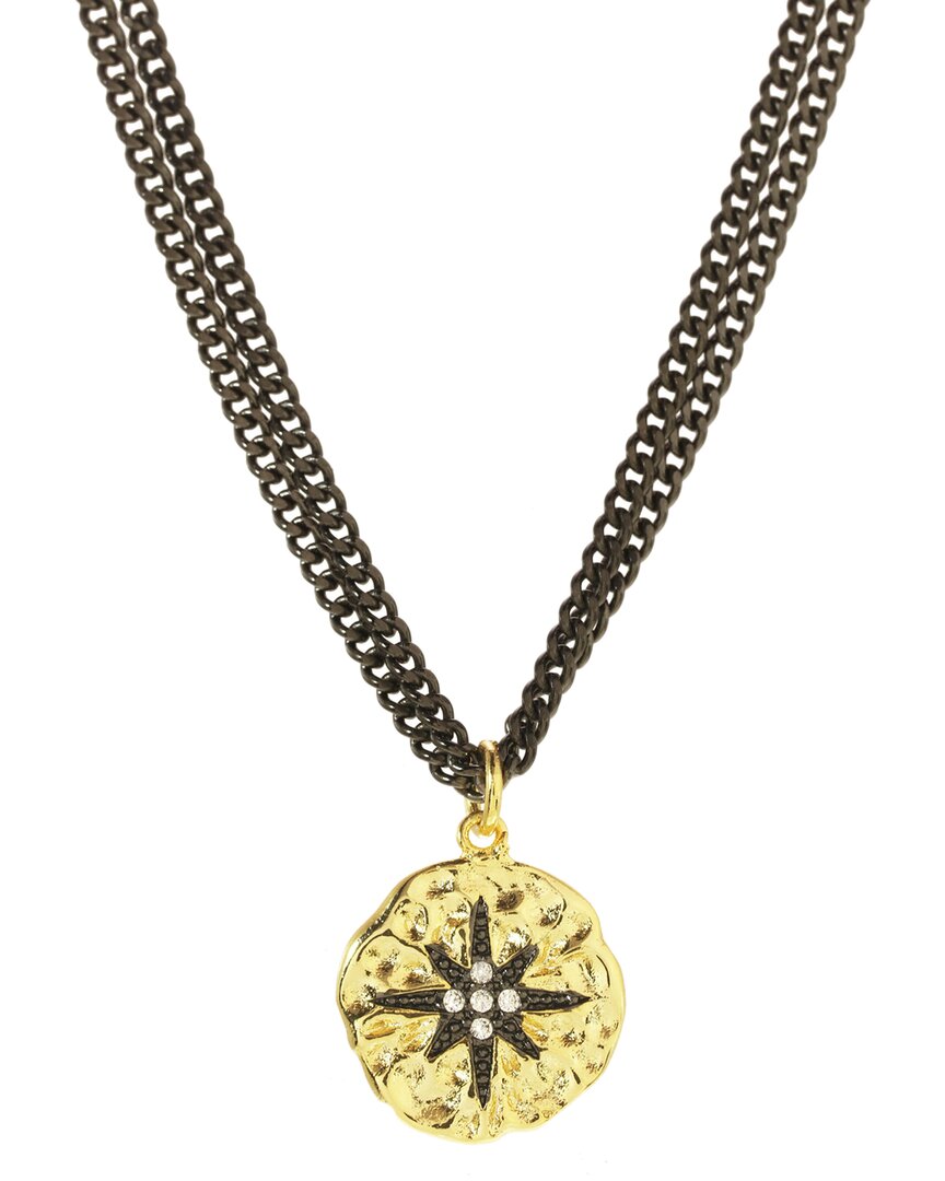 Shop Rachel Reinhardt 18k Filled Cz Starburst Necklace