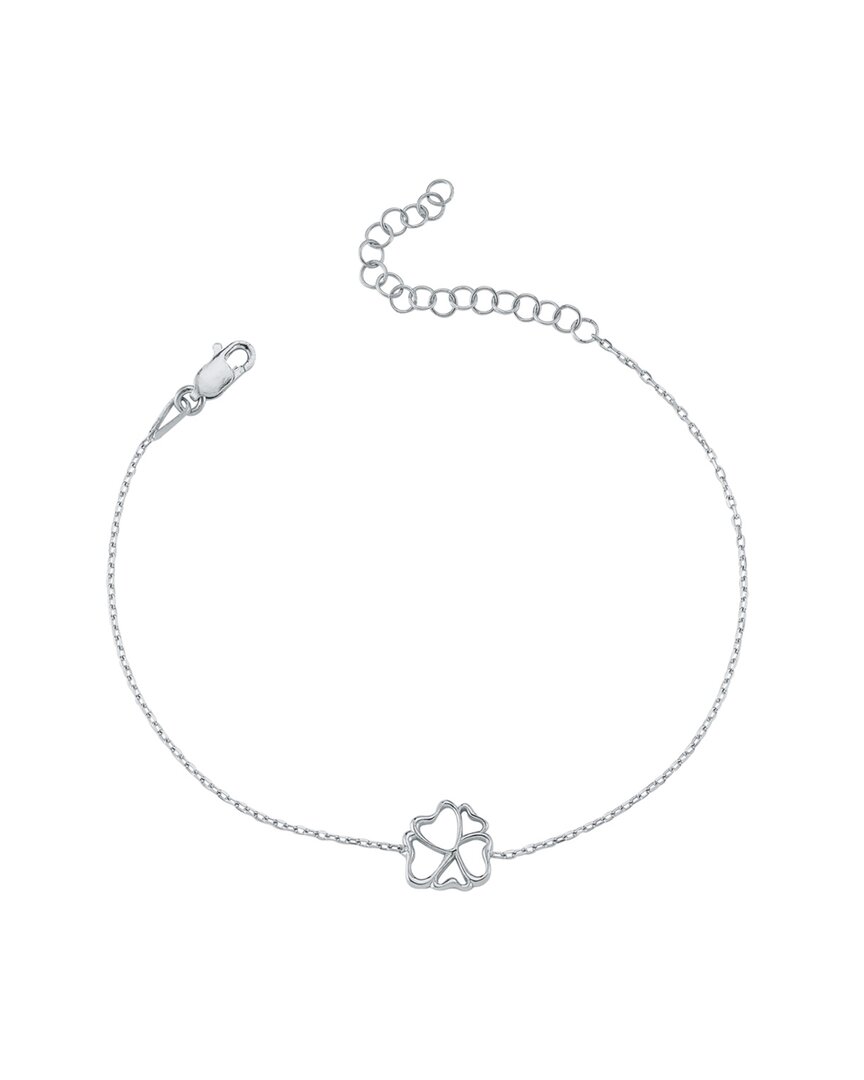 Amorium Silver Cz Mini Lily Bracelet