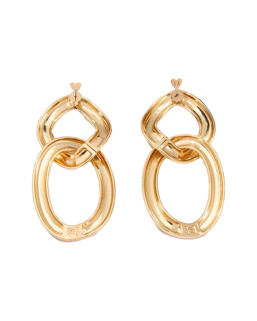Carolina Herrera Xl Chain Earrings In Yellow