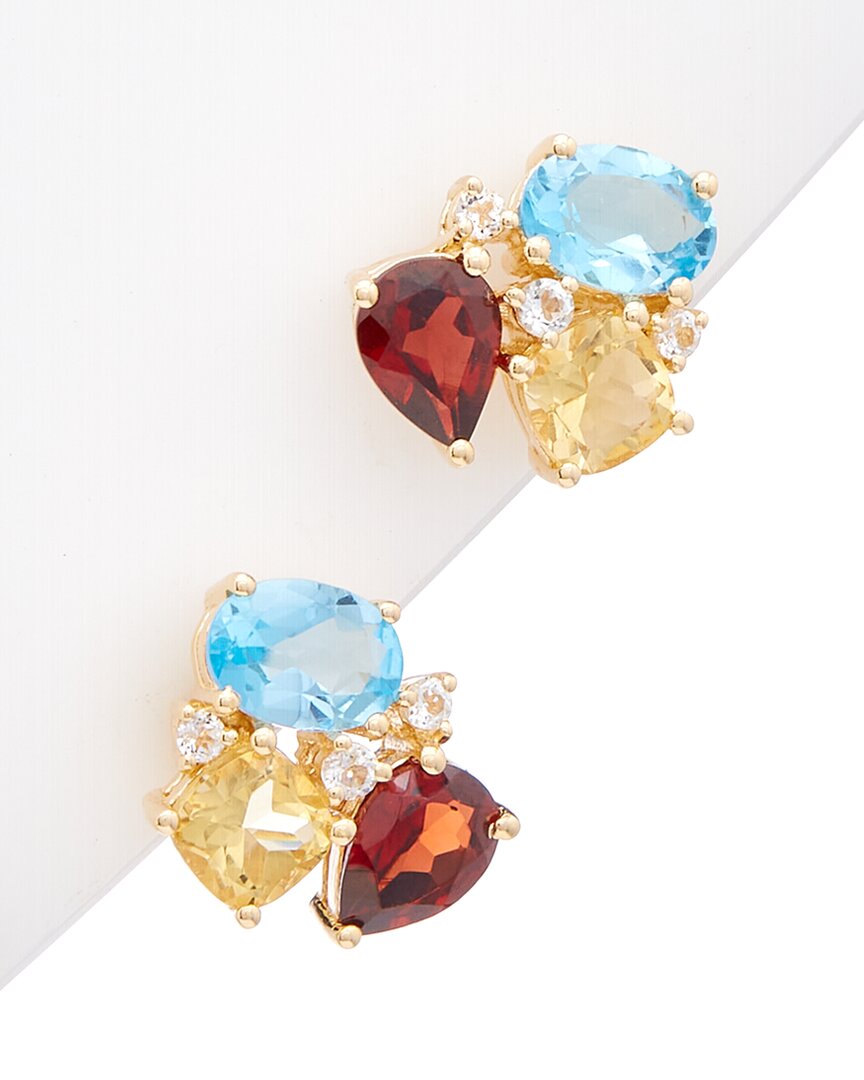 Rina Limor Vermeil 4.69 Ct. Tw. Gemstone Earrings