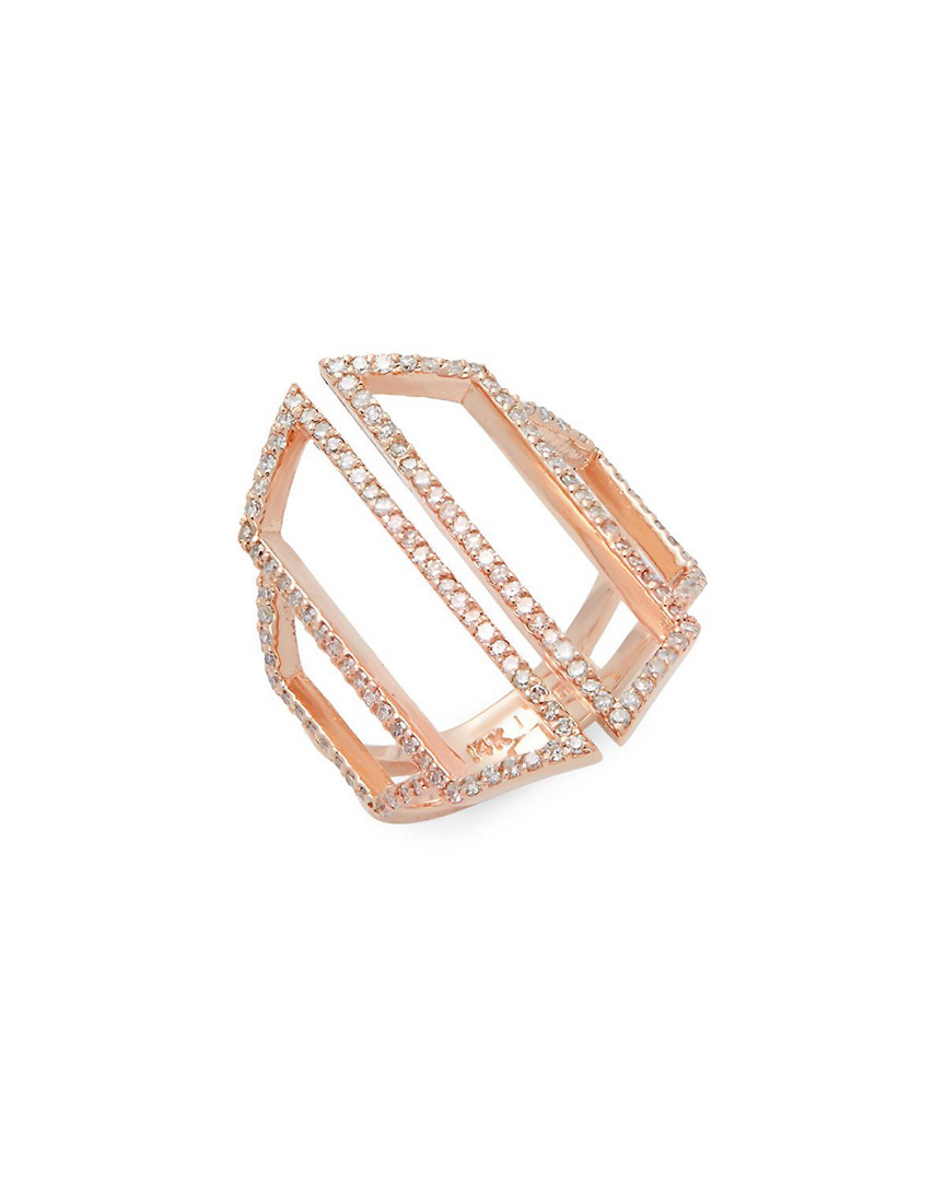 Effy Fine Jewelry Diamond & 14K Rose Gold Ring