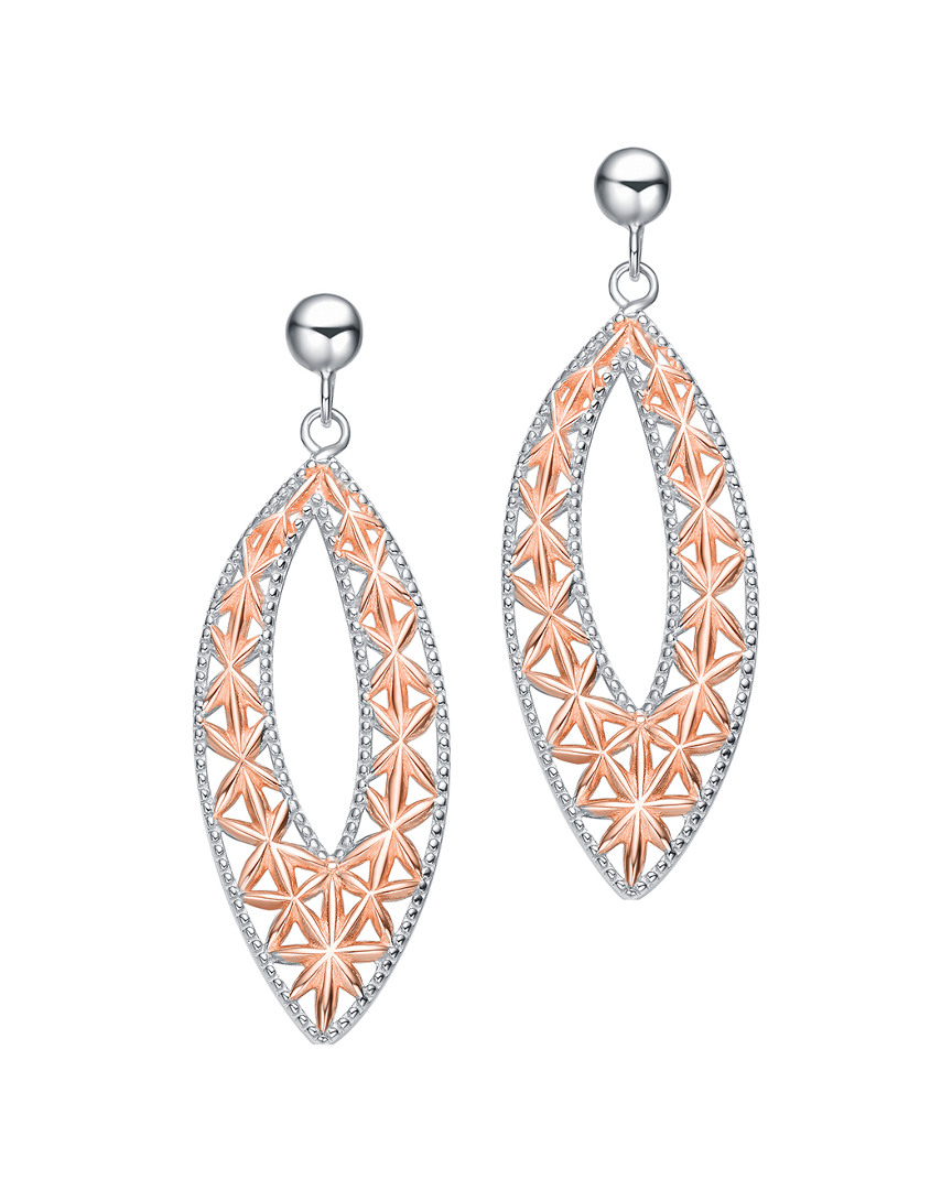 Genevive 18k Rose Gold Vermeil Earrings
