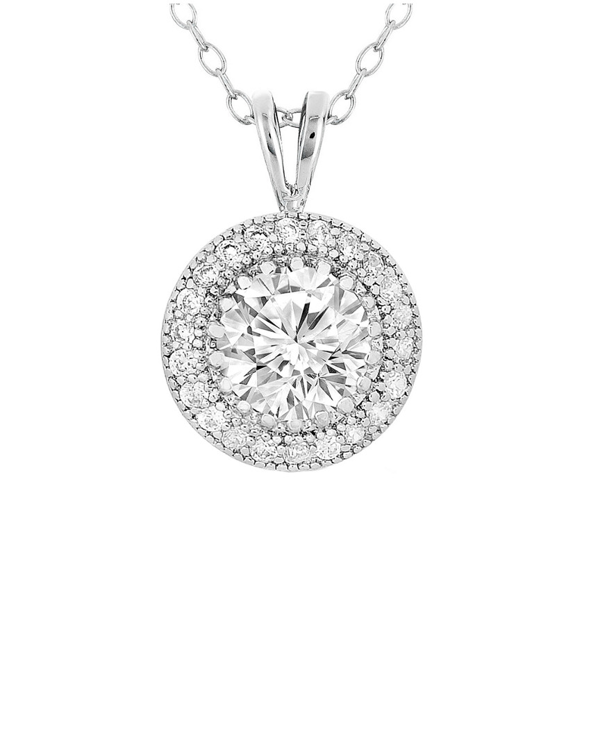 Genevive Silver Cz Necklace