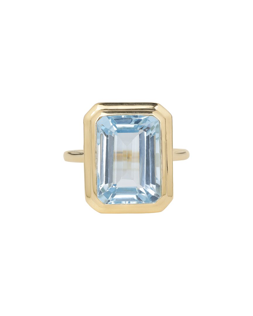 Tiramisu Silver 9.30 Ct. Tw. Sky Blue Topaz Ring