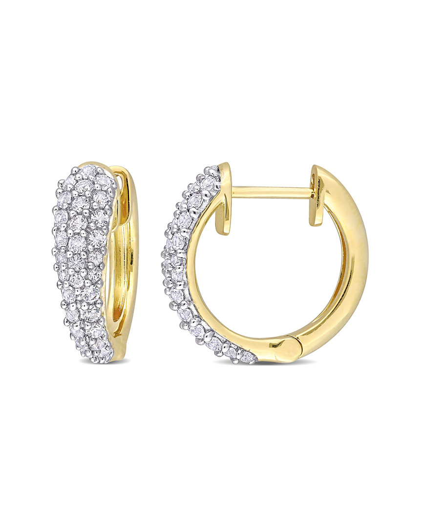 Rina Limor 10k 0.83 Ct. Tw. White Sapphire Clip-on Earrings