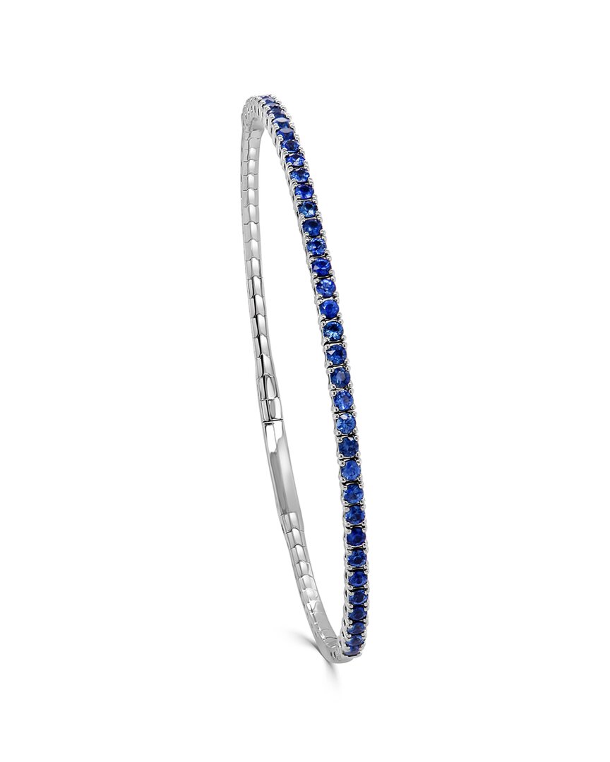 Sabrina Designs 14k 1.77 Ct. Tw. Sapphire Flexible Bangle Bracelet In Blue
