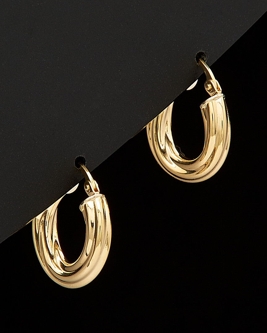 Italian Gold Twisted Hoops