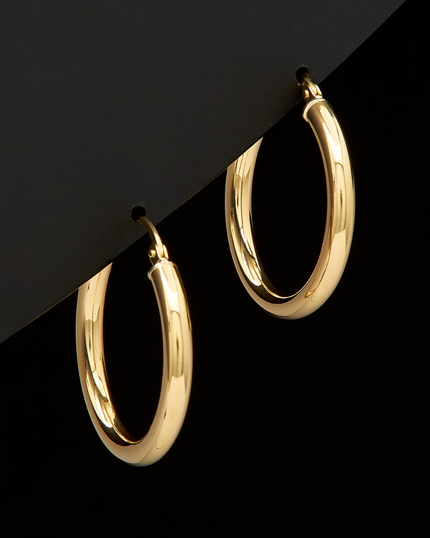 Italian Gold 18k  Hoops