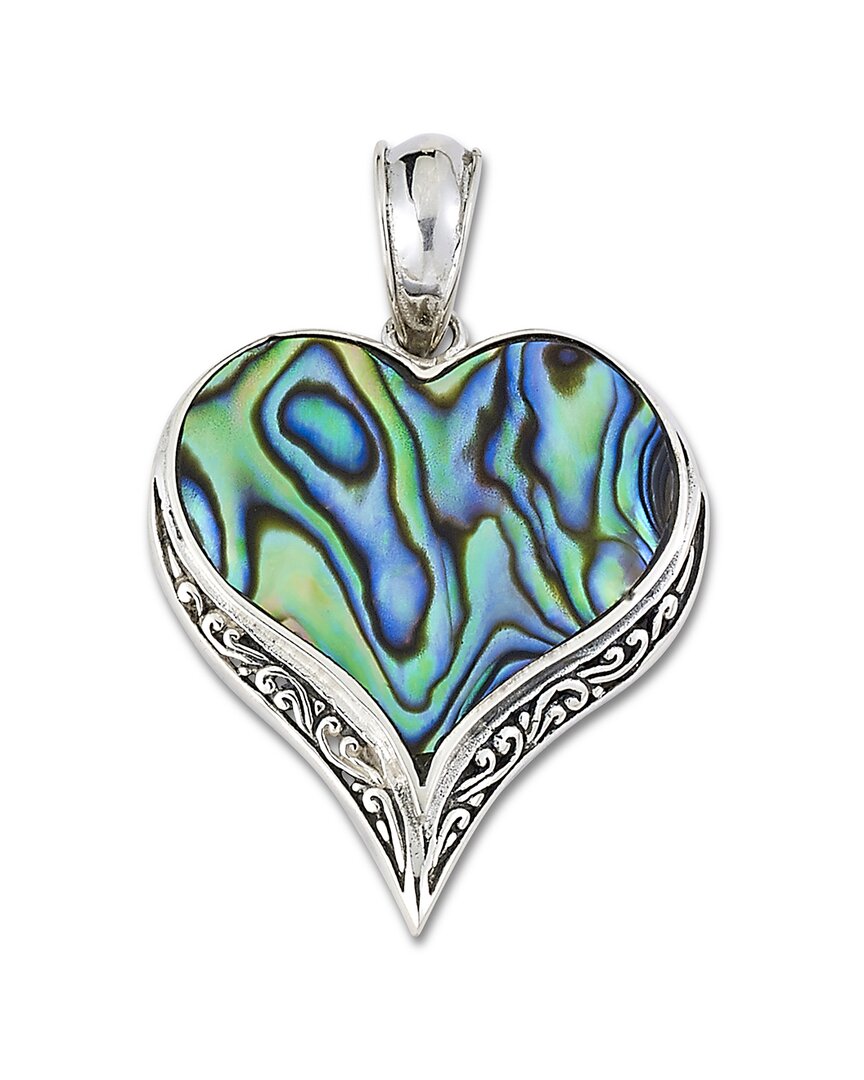 Shop Samuel B. Silver Abalone Heart Pendant