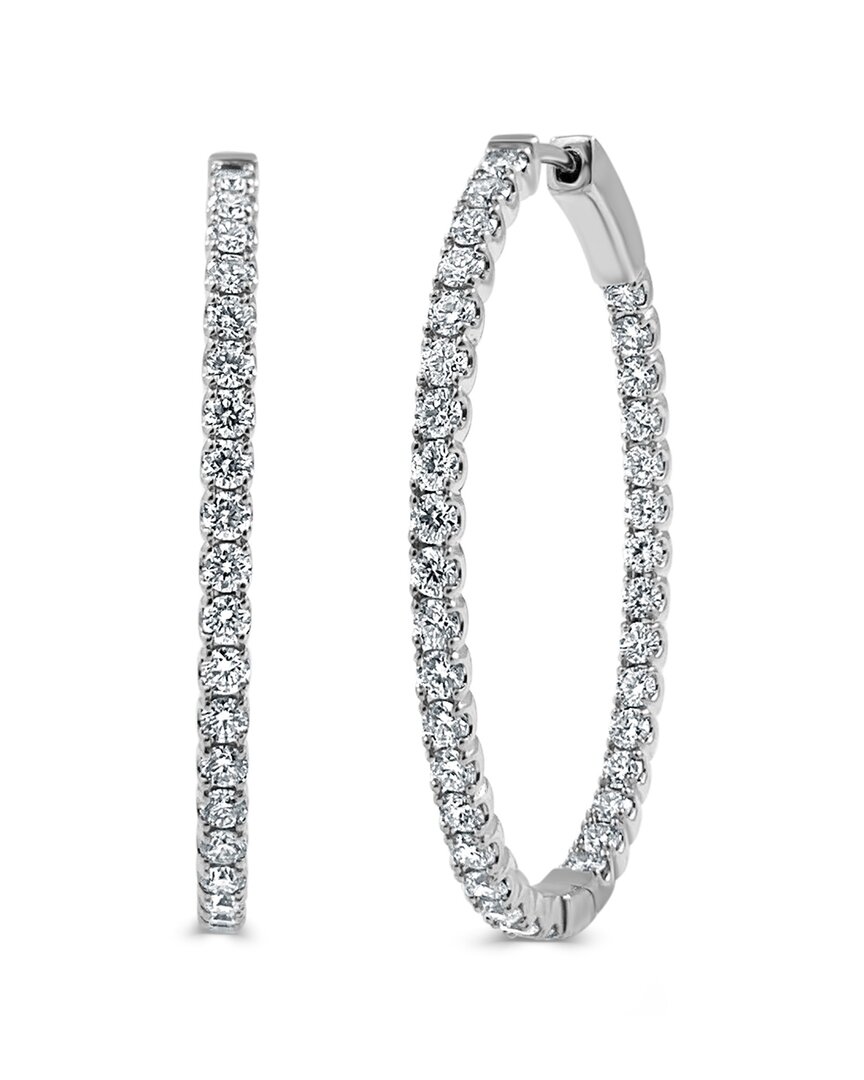 Sabrina Designs 14k 2.28 Ct. Tw. Diamond Inside Out Flexible Hoops
