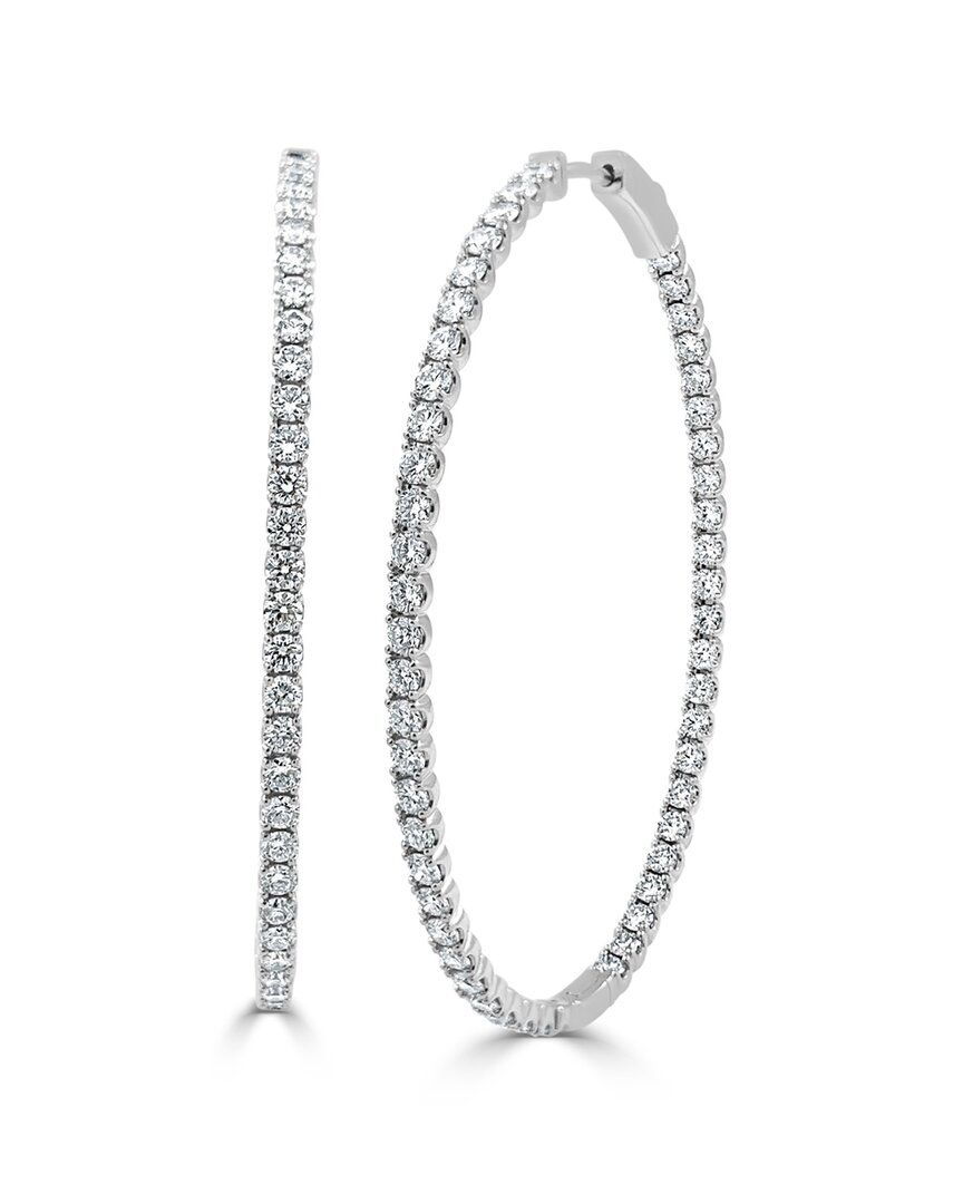 Sabrina Designs 14k 3.65 Ct. Tw. Diamond Inside Out Flexible Hoops