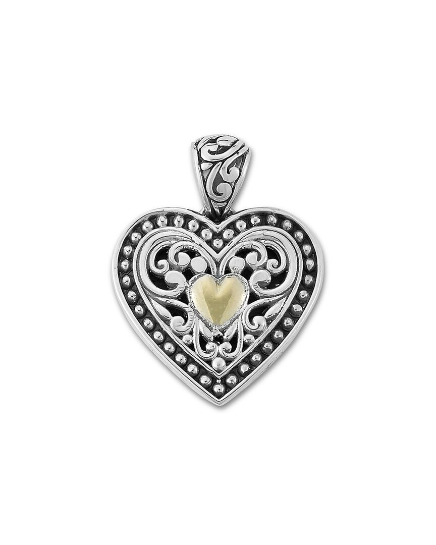 Shop Samuel B. 18k & Silver Heart Pendant