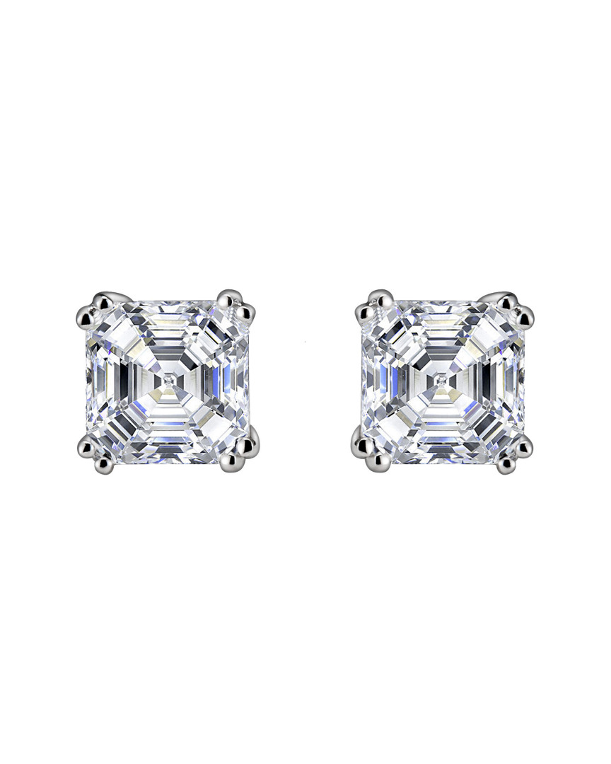 Genevive Silver Plated Cz Studs