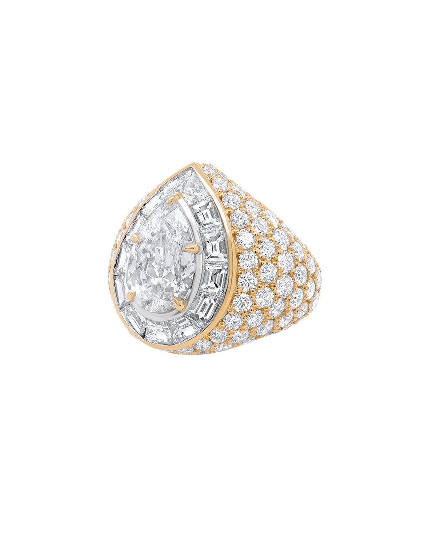 Diana M. Fine Jewelry 18k 11.80 Ct. Tw. Diamond Ring In Gold