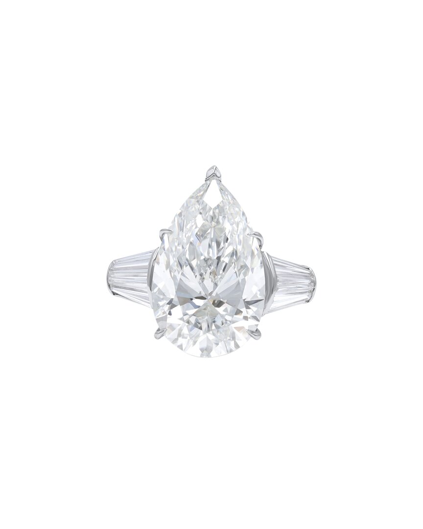 Diana M. Fine Jewelry Platinum 12.73 Ct. Tw. Diamond Ring In Metallic