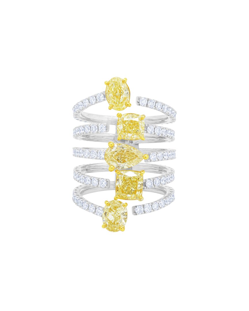 Diana M. Fine Jewelry 18k Two-tone 4.90 Ct. Tw. Diamond Ring In Multi