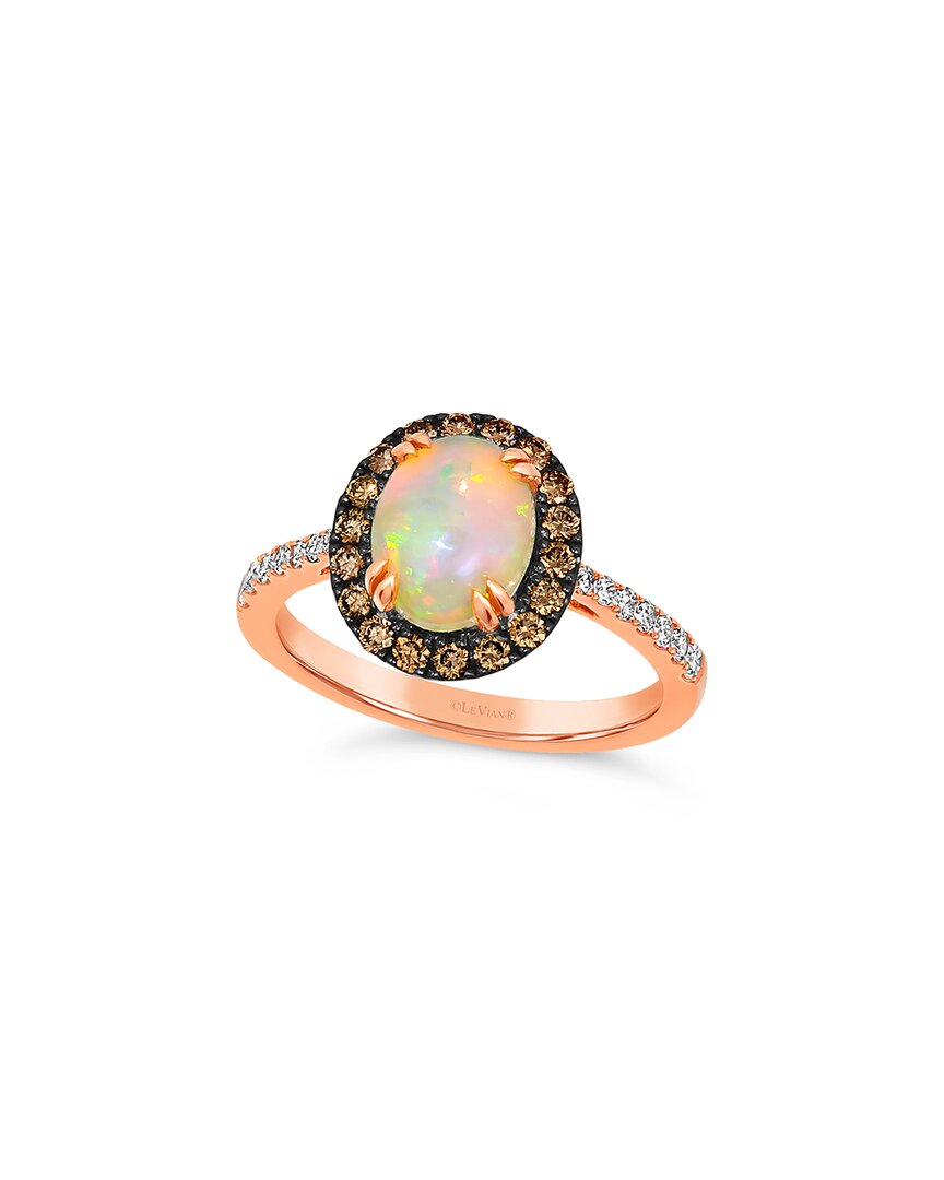 Le Vian ® 14k Rose Gold 1.52 Ct. Tw. Diamond & Opal Cocktail Ring