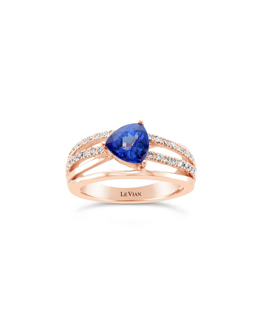 Le Vian ® 14k Rose Gold 1.25 Ct. Tw. Diamond & Tanzanite Cocktail Ring