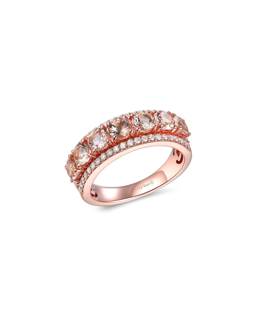 Le Vian ® 14k Rose Gold 1.78 Ct. Tw. Diamond & Morganite Ring