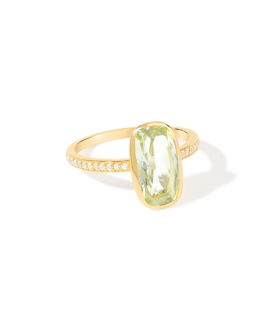 Tiramisu 14k Over Silver 2.28 Ct. Tw. Gemstone Statement Ring In Gold