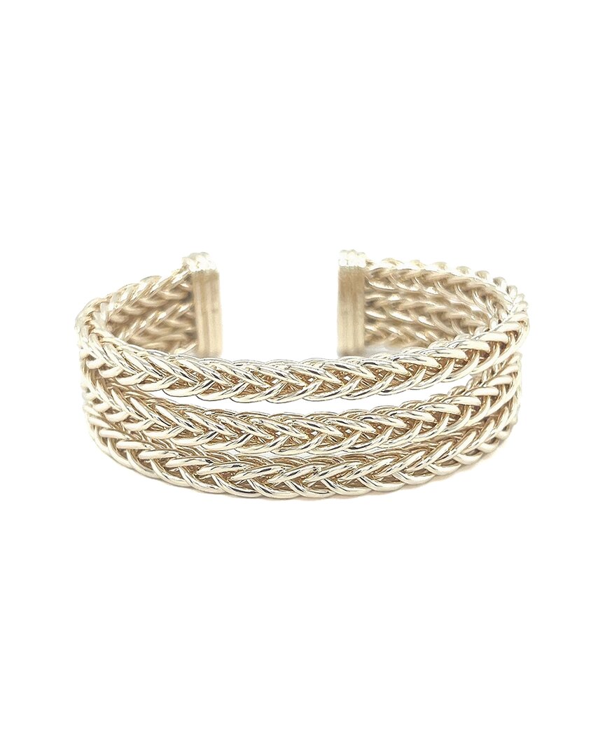 Juvell 18k Plated Multi-row Bangle Bracelet In Metallic