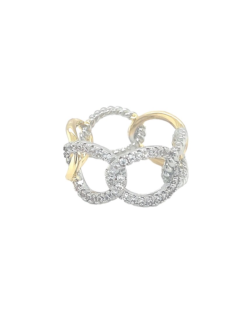 Juvell 18k Plated Link Ring In Metallic