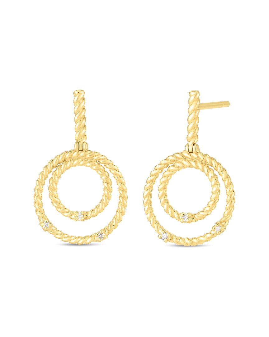 Phillip Gavriel 14k & Silver 0.03 Ct. Tw. Diamond Dangle Earrings