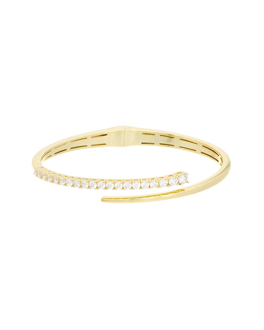Juvell Cz 18k Plated Bangle Bracelet