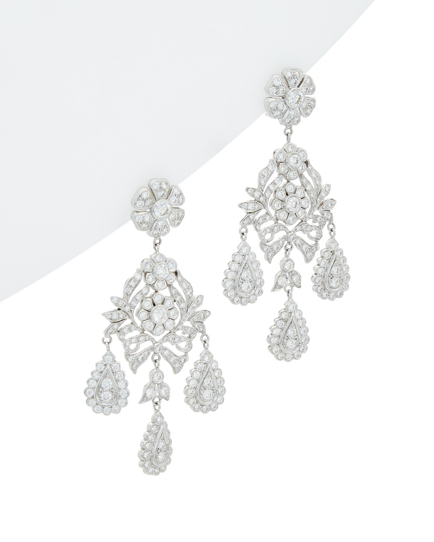 Diana M. Fine Jewelry 18k 10.00 Ct. Tw. Diamond Drop Earrings