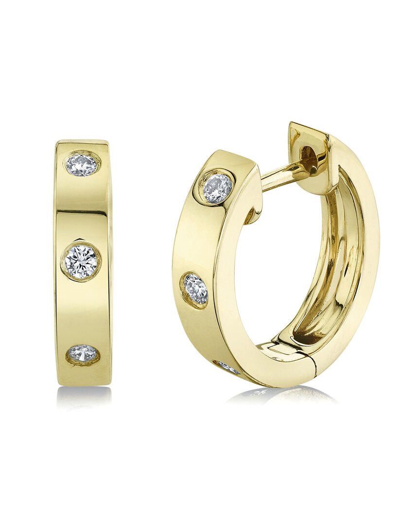 Ron Hami 14k 0.11 Ct. Tw. Diamond Huggie Earrings In Gold