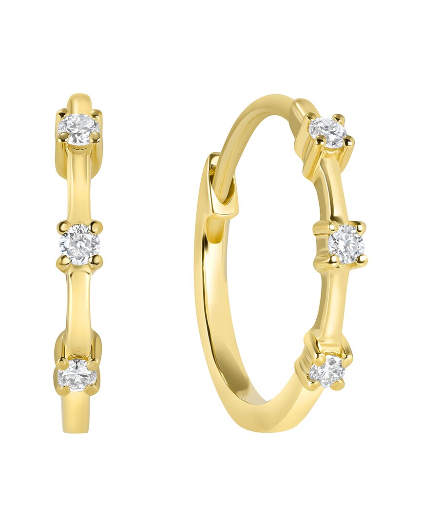 Ron Hami 14k 0.09 Ct. Tw. Diamond Huggie Earrings In Gold