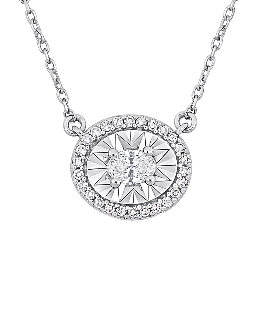 Rina Limor 14k 0.25 Ct. Tw. Diamond Halo Necklace
