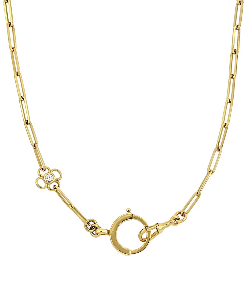 Rina Limor 14k 0.12 Ct. Tw. Diamond Link Necklace