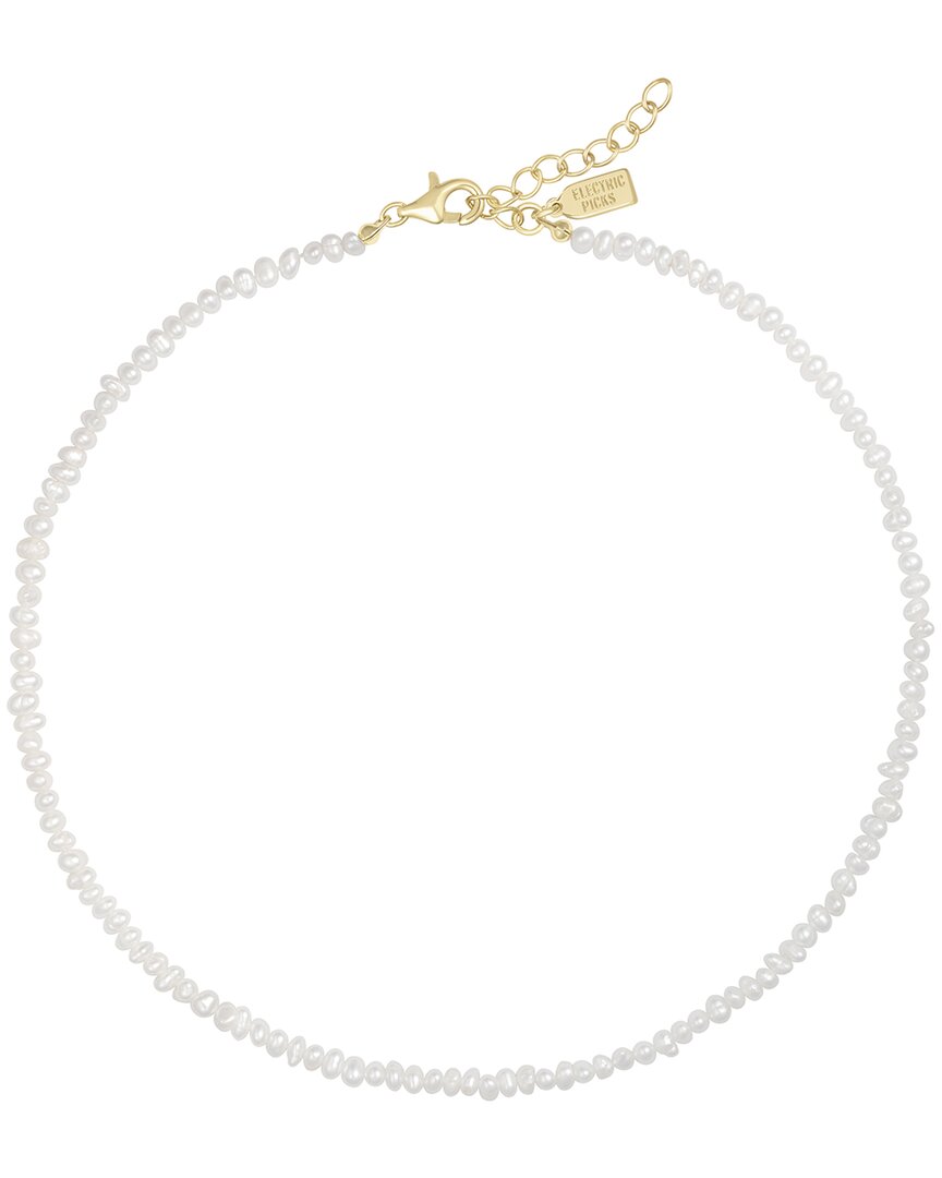 Electric Picks 14K Plated 2mm Pearl Tidal Necklace