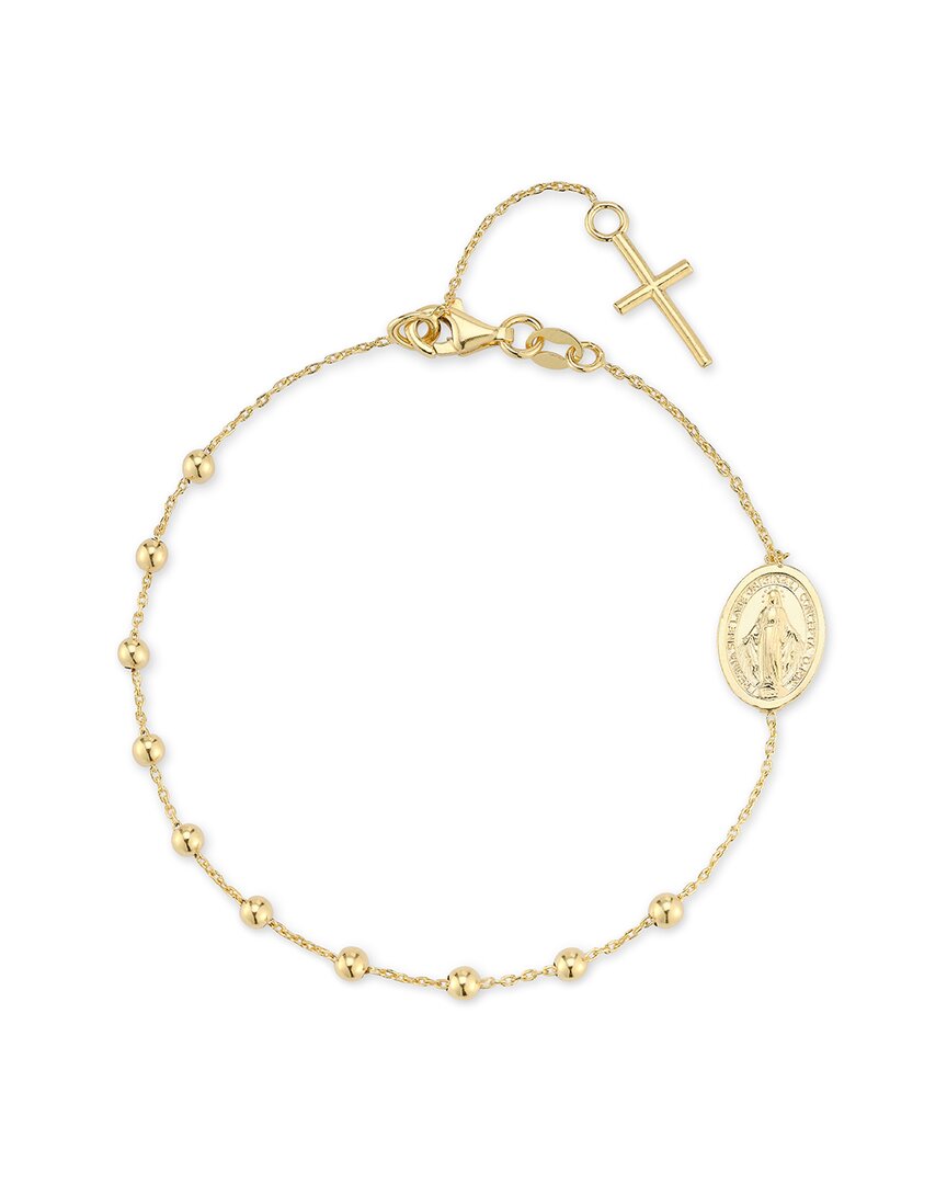 Italian Gold Bold Rosary Bracelet