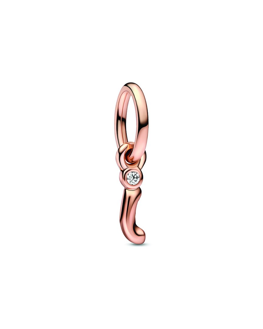 Shop Pandora Moments 14k Rose Gold Plated Cz I Script Charm