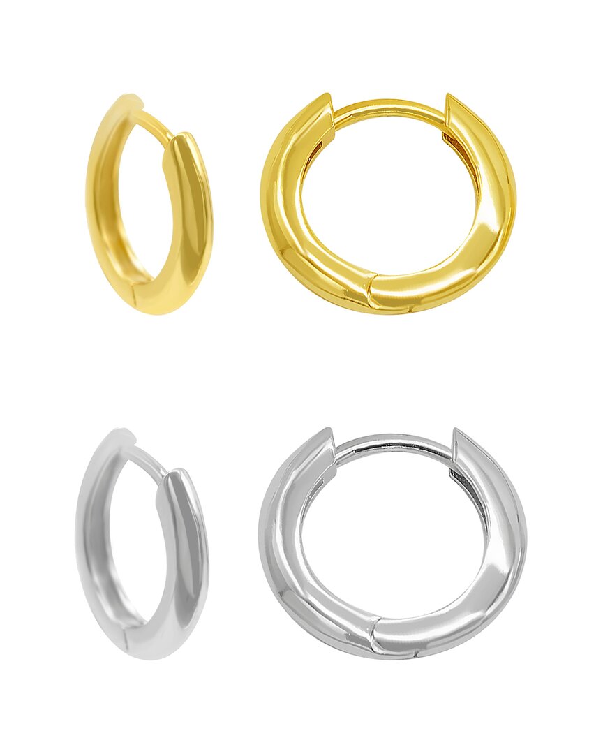 Adornia 14k Plated Hoops