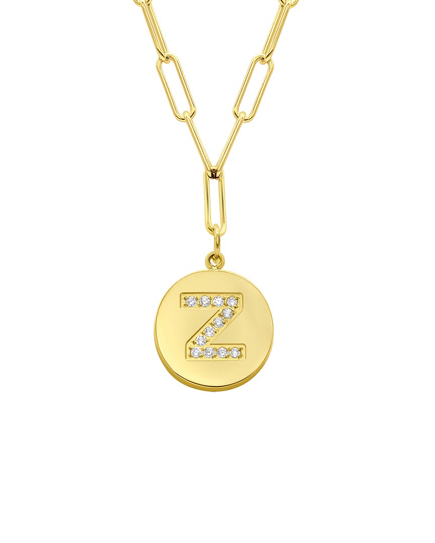 Adornia 14k Plated Initial Necklace