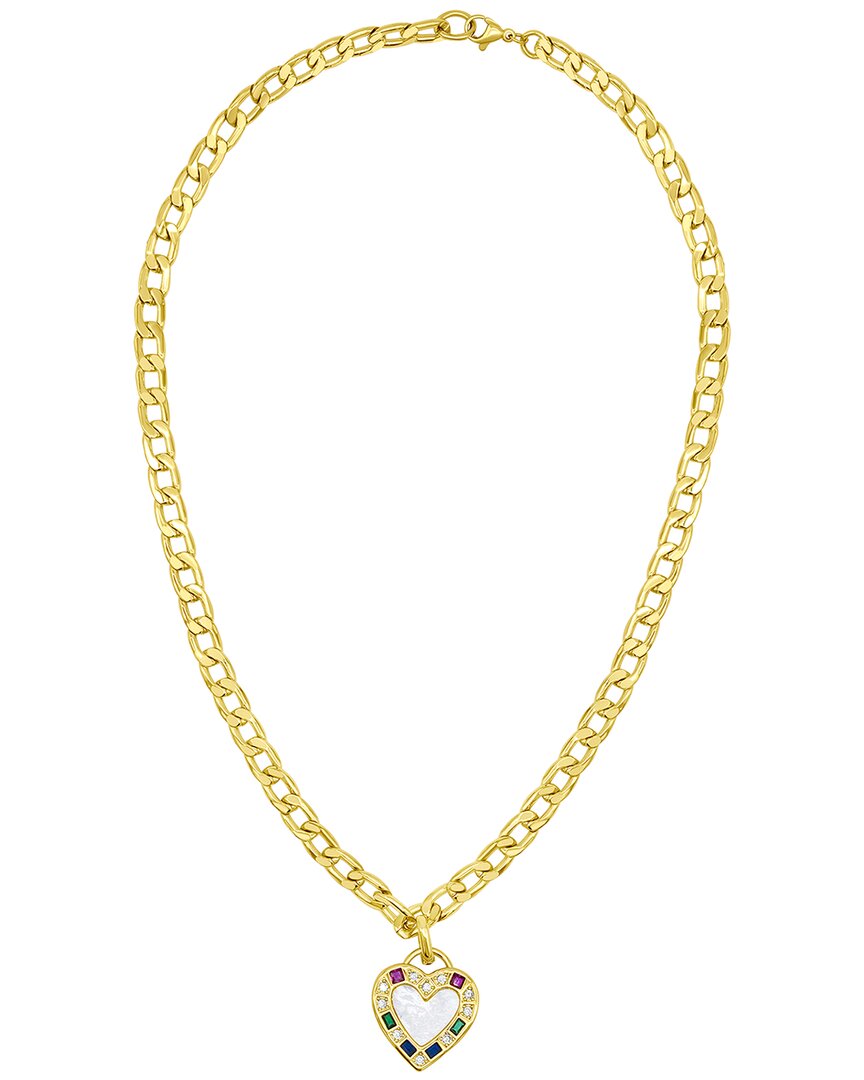 Adornia 14k Plated Pearl Pendant Necklace In Gold