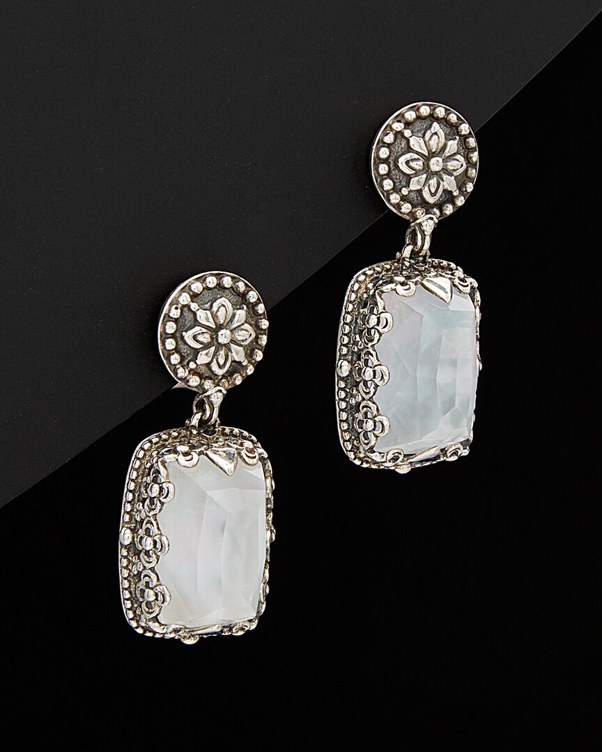 Konstantino Aura Silver 6.00 Ct. Tw. Gemstone Doublet Earrings In Metallic