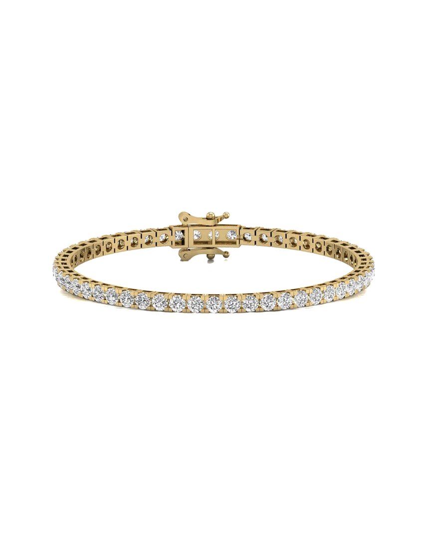 Shop Diana M Lab Grown Diamonds Diana M. Fine Jewelry 14k 5.00 Ct. Tw. Lab Grown Diamond Tennis Bracelet